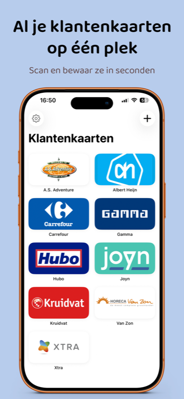 Dashboard met klantenkaarten
